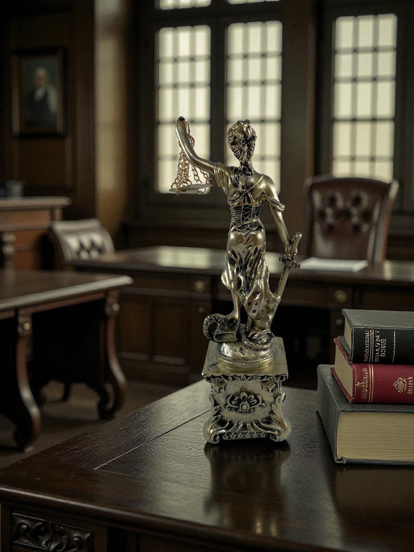 Saatli Adalet Terazisi Heykeli