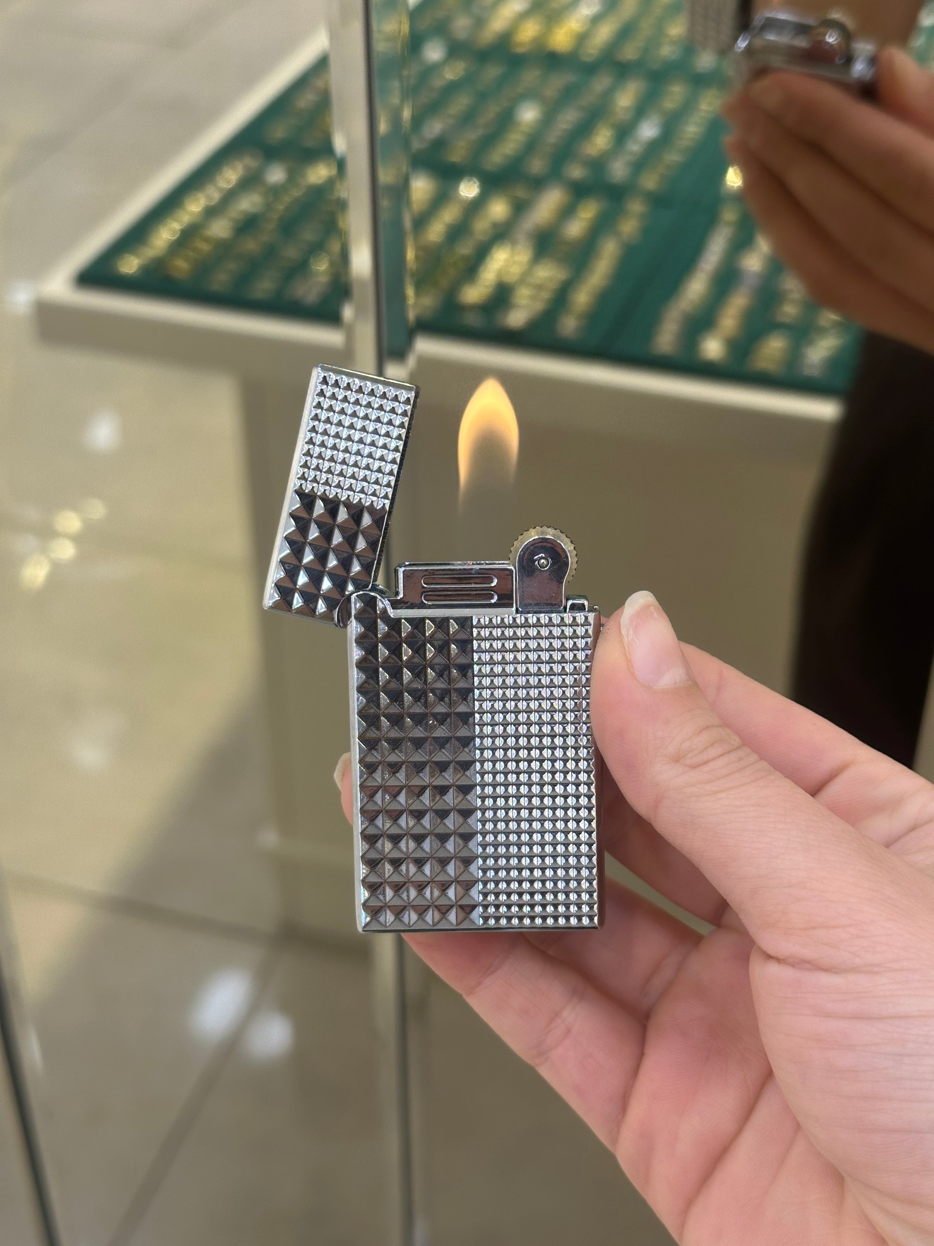Metal Çift Yanan Pürmüzlü Çakmak