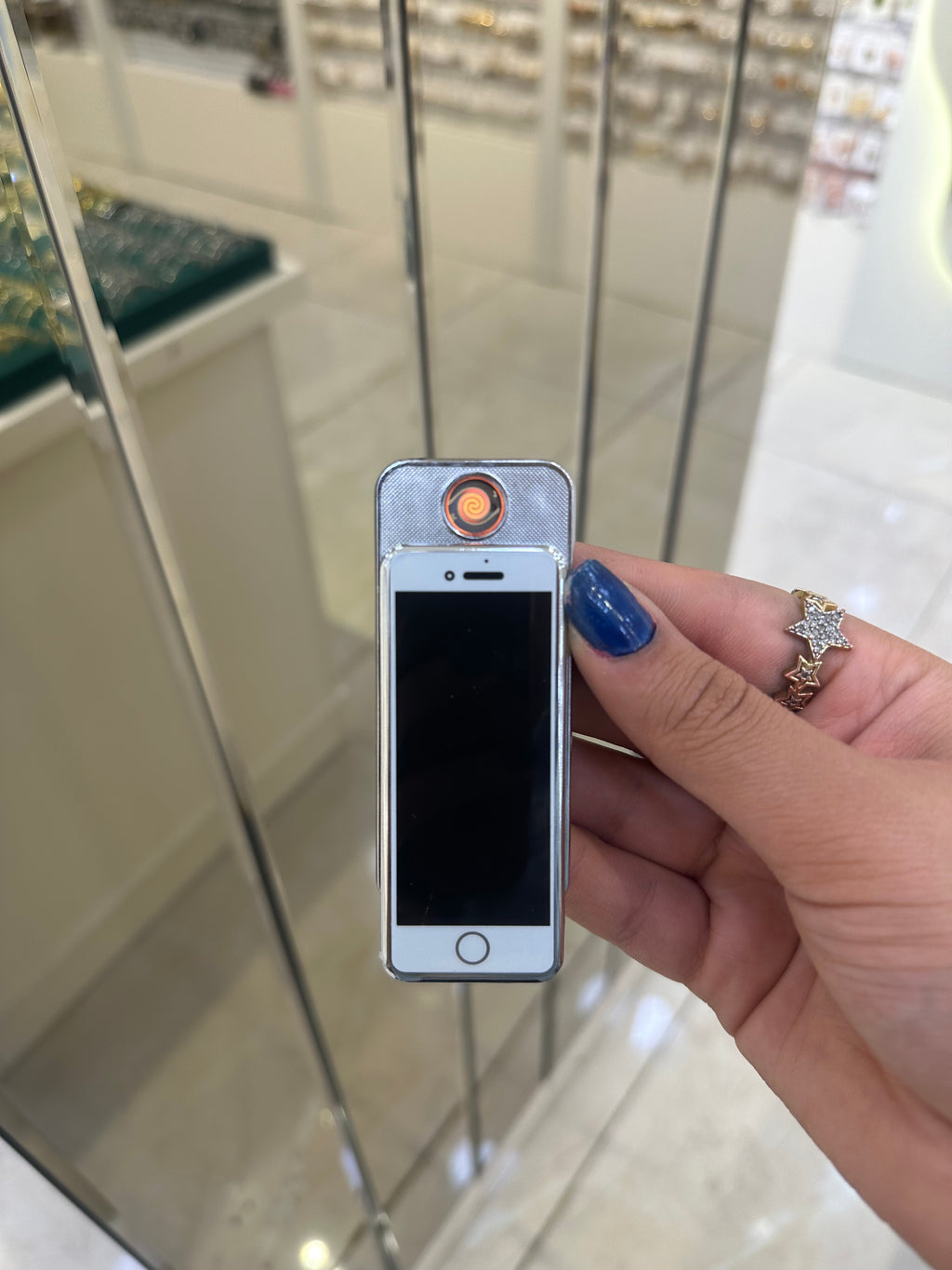 İphone Model Elektronik Şarjlı Çakmak