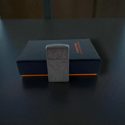 Klasik Desenli Metal Gazlı Çakmak