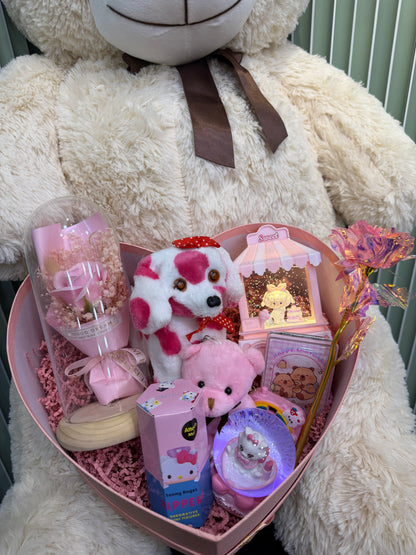 Büyük Boy Ayıcıklı Romantik Sevgili Kutusu