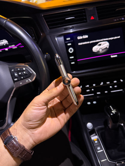 Kalem Şeklinde Stres Çarkı Metal Benzinli Çakmak 2662