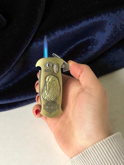 Kartal Figürlü Çakılı Çakmak