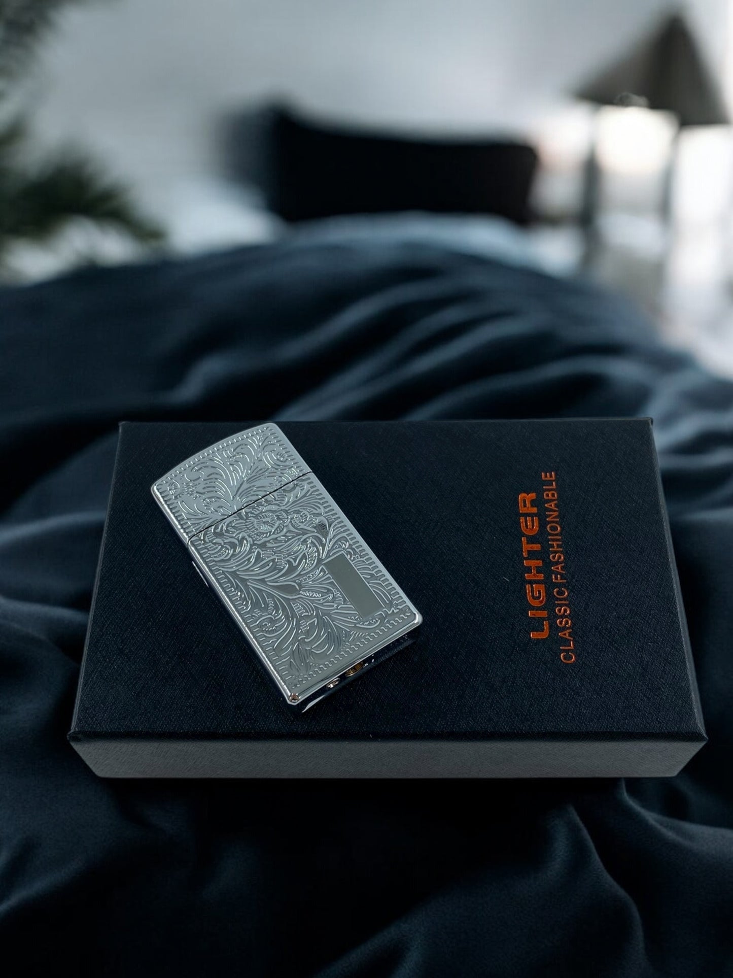 Vintage Gümüş Gazlı Çakmak