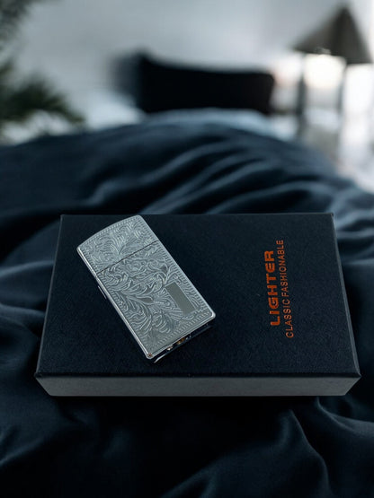 Vintage Gümüş Gazlı Çakmak