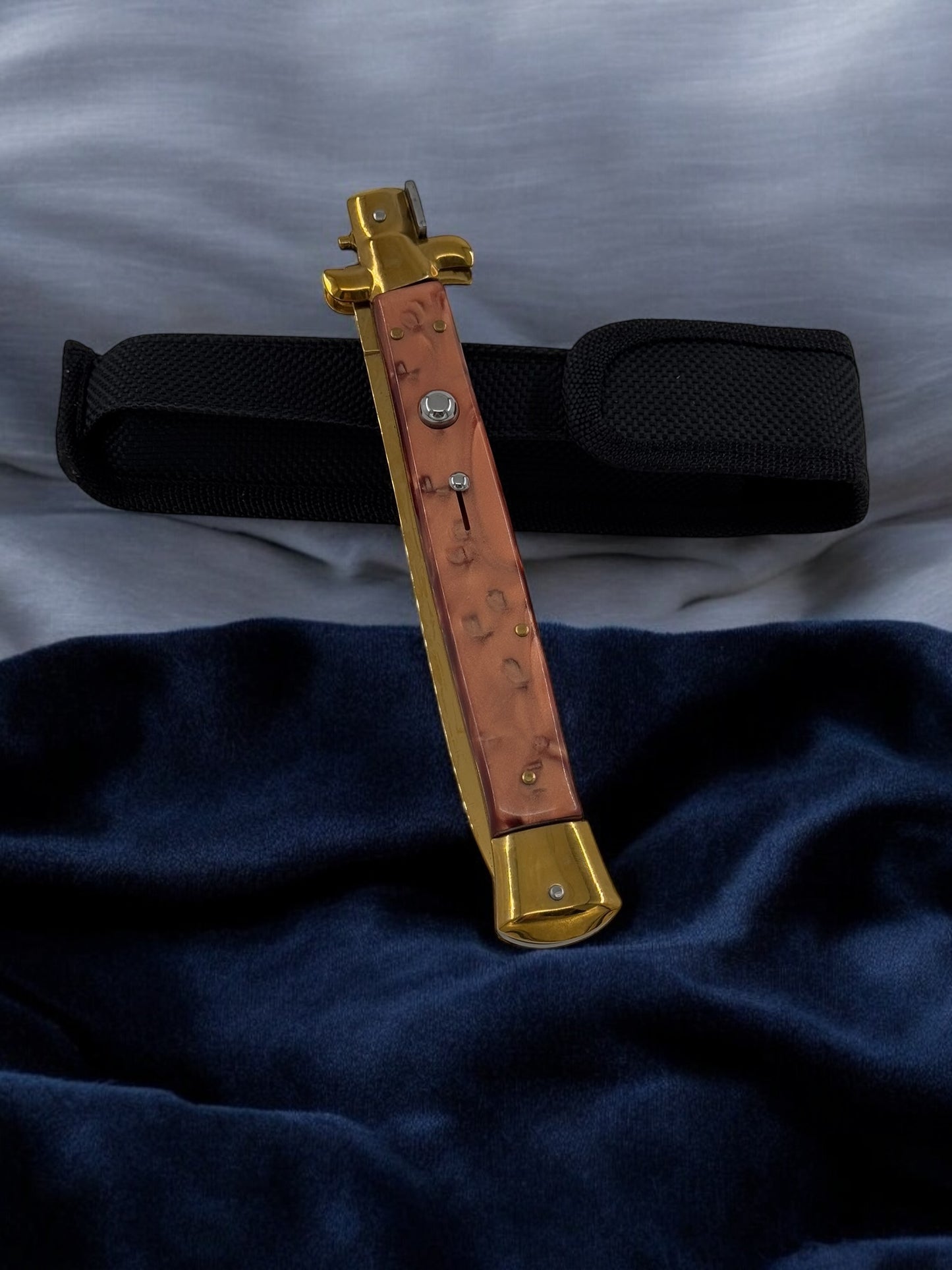 Orjinal AKC İtalyan Sustalı 33 cm Çakı Kahve 2211