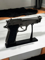 Metal Beretta Model Standlı Tabanca Çakmak 1511