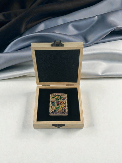 Chief Ejderha İşlemeli Lüx Benzinli Çakmak