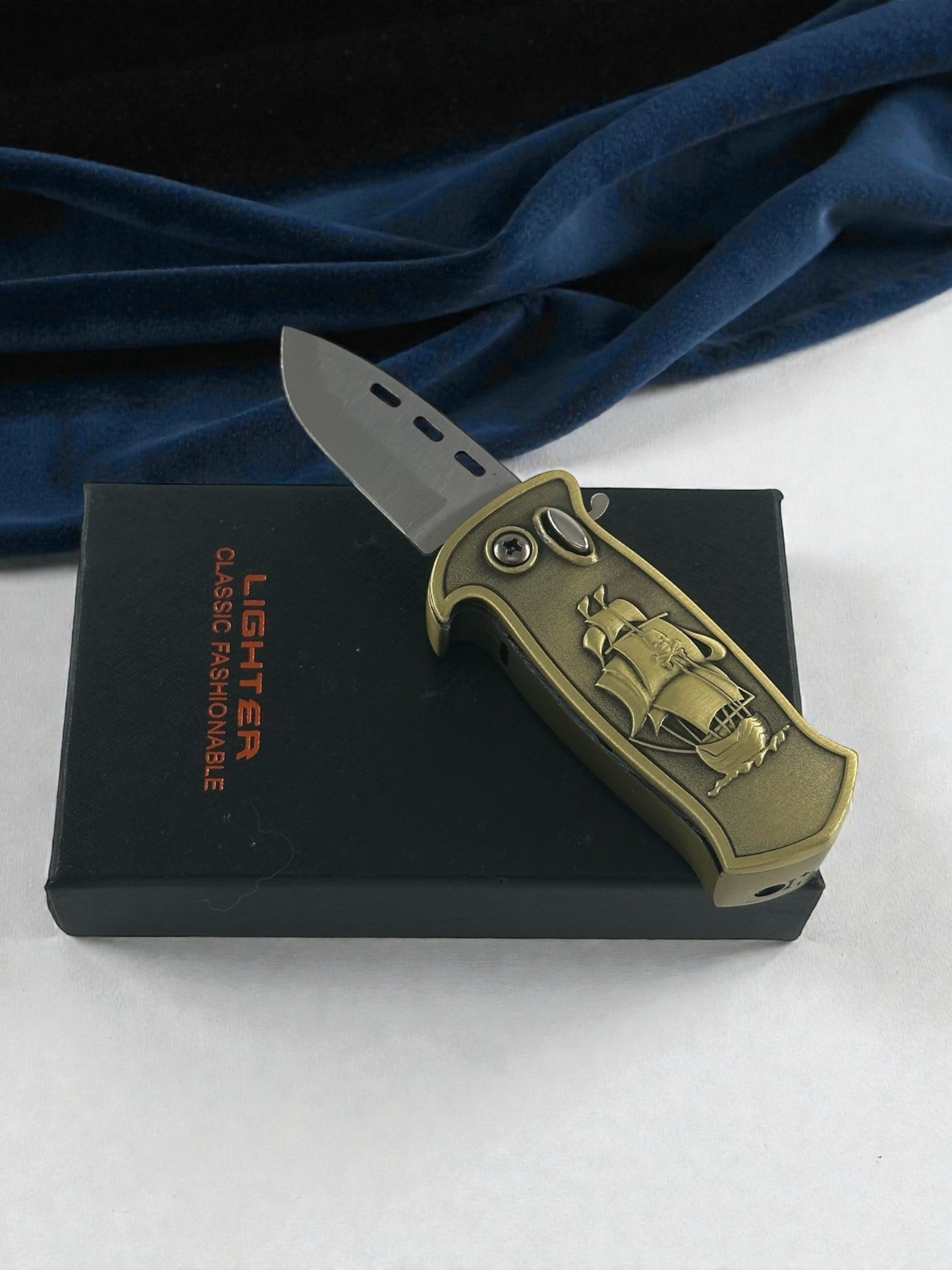 Gemi Figürlü Çakılı Çakmak