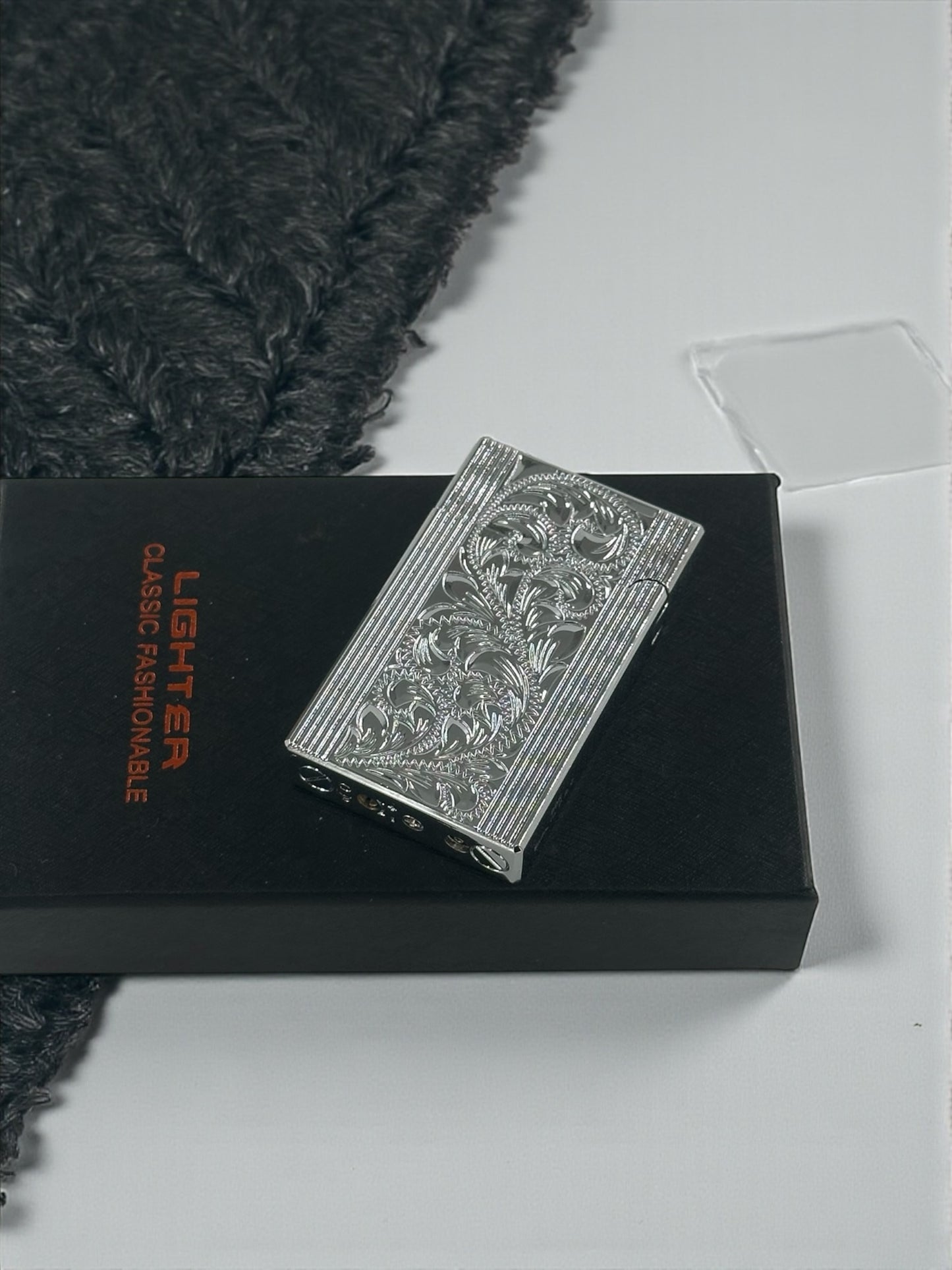 Lüx Kabartmalı Dupont Model Metal Çakmak