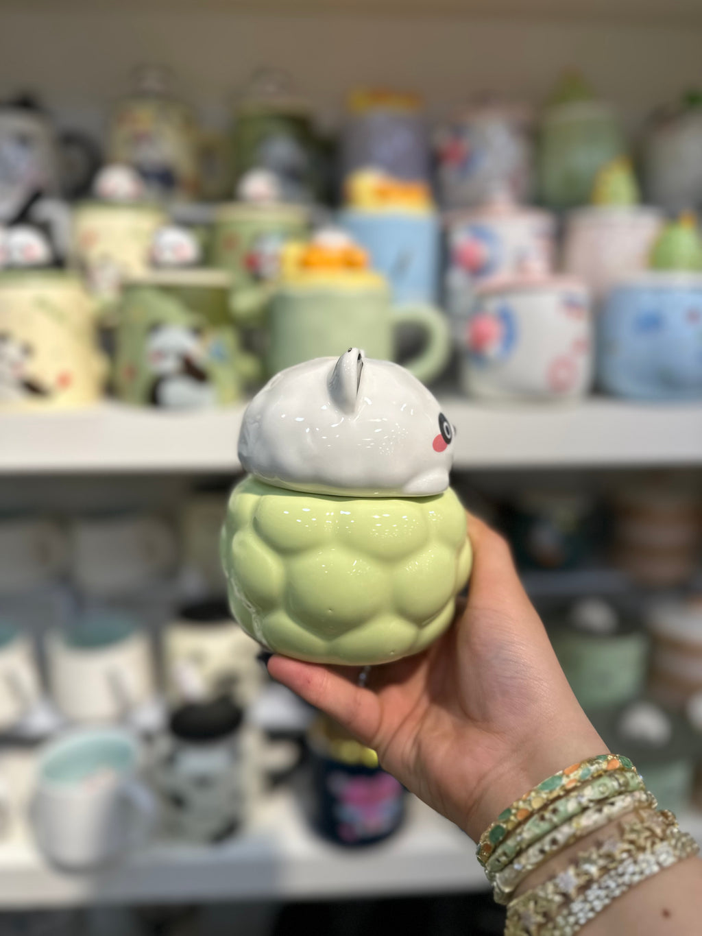 Kabartmalı Panda Porselen Kupa