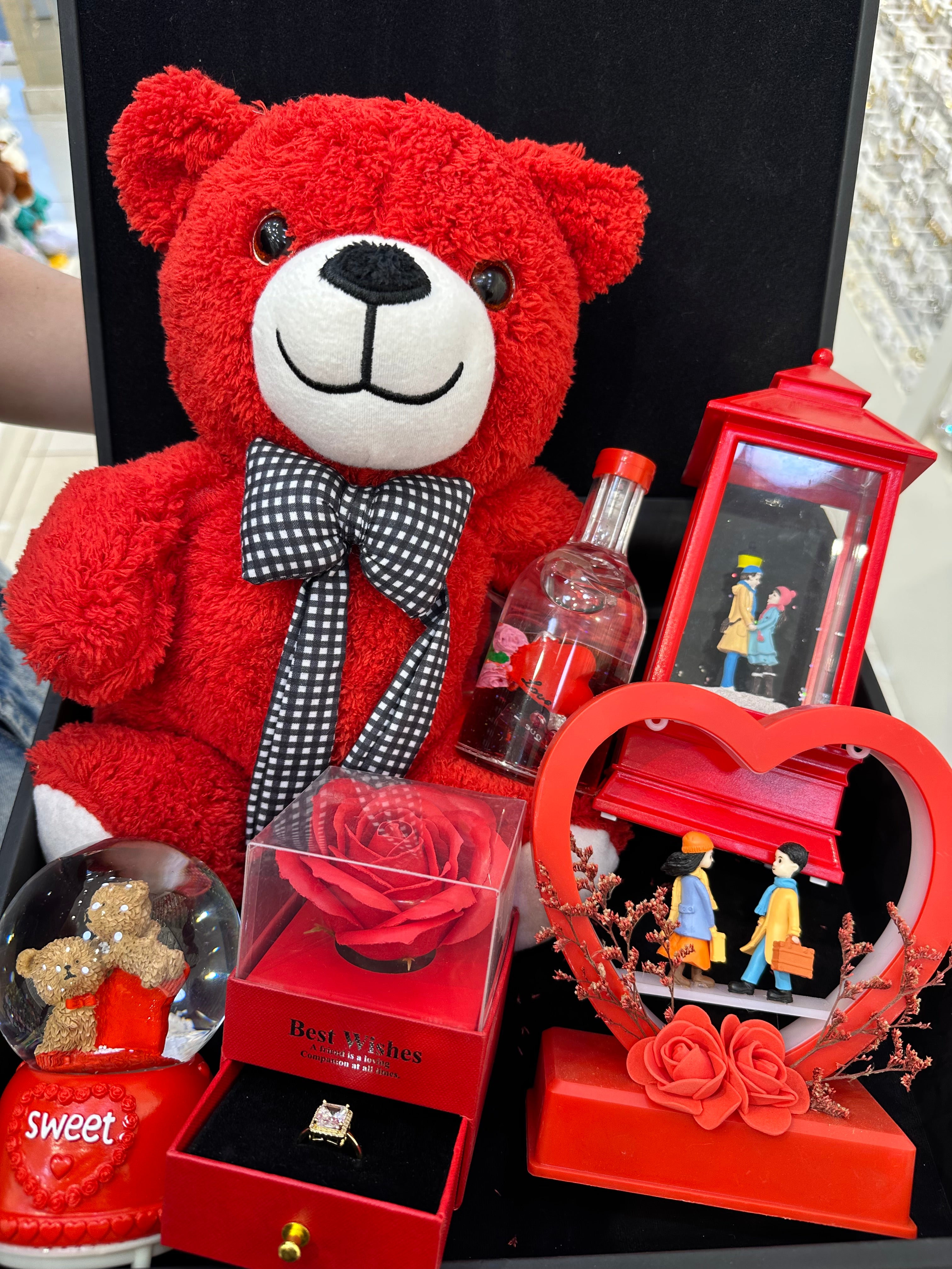 Ayıcıklı Sevgili Rüyası Kırmızı Kutu