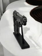 Metal Beretta Model Standlı Tabanca Çakmak 1511