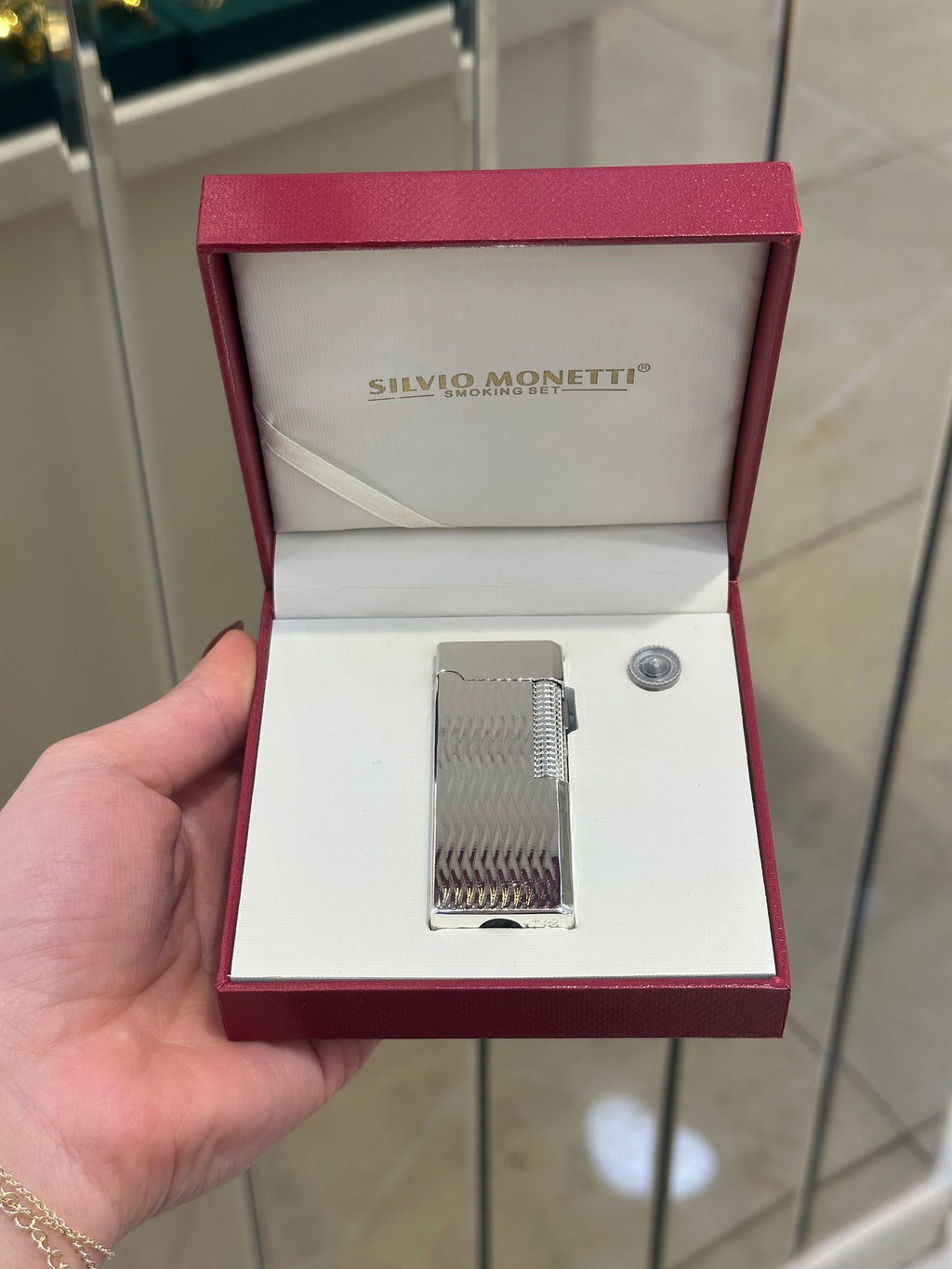 Silvio Monetti Kendinden Desenli Gazlı Çakmak