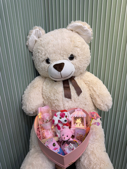 Büyük Boy Ayıcıklı Romantik Sevgili Kutusu