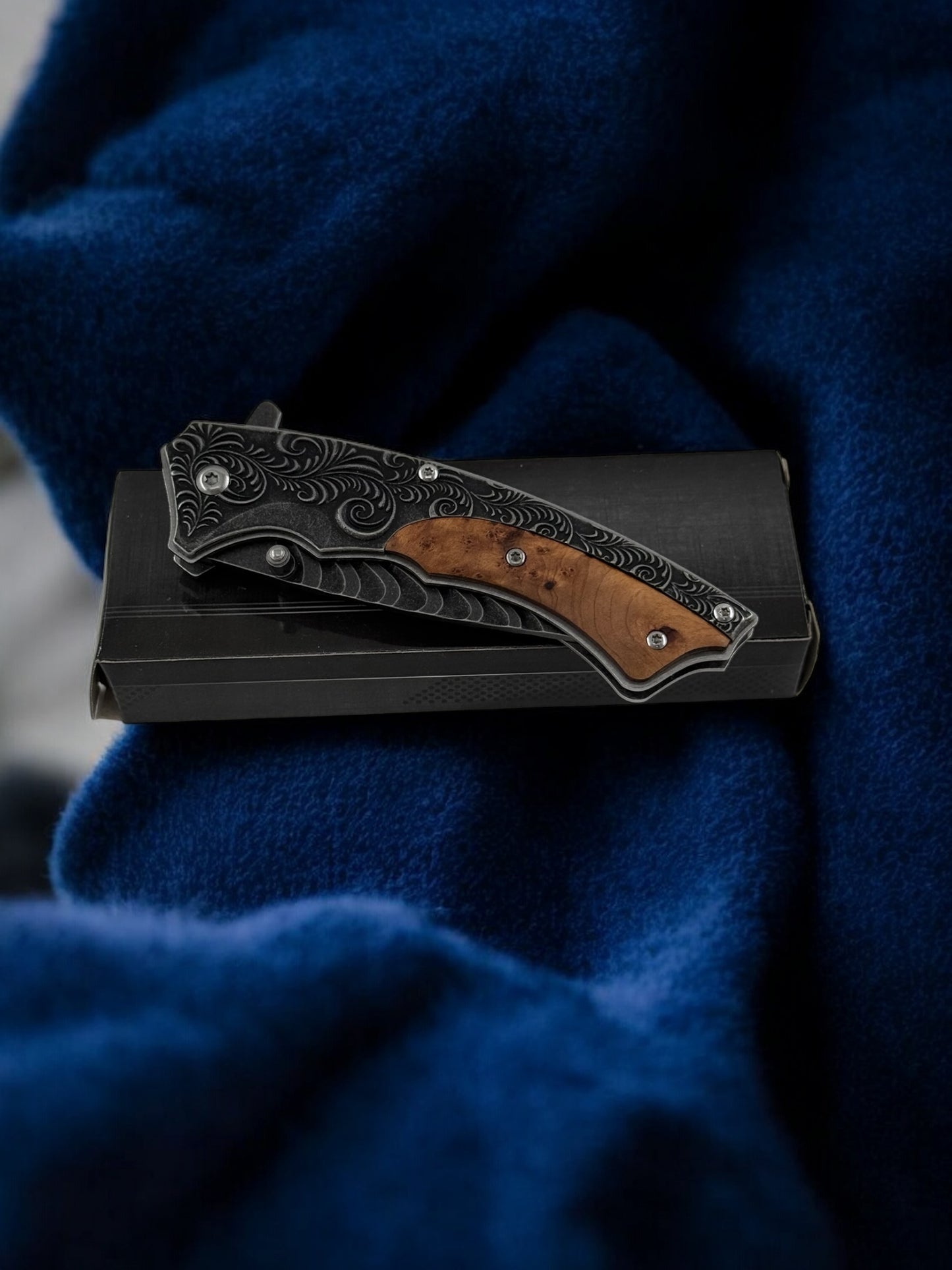 M-tech Ahşap Desenli Çakı 1009-A