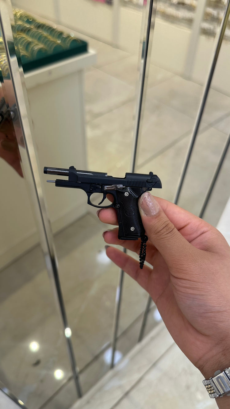 Beretta 9×19 Tabanca Gerçekçi Sökülebilir ve Kurulabilir Metal Anahtarlık