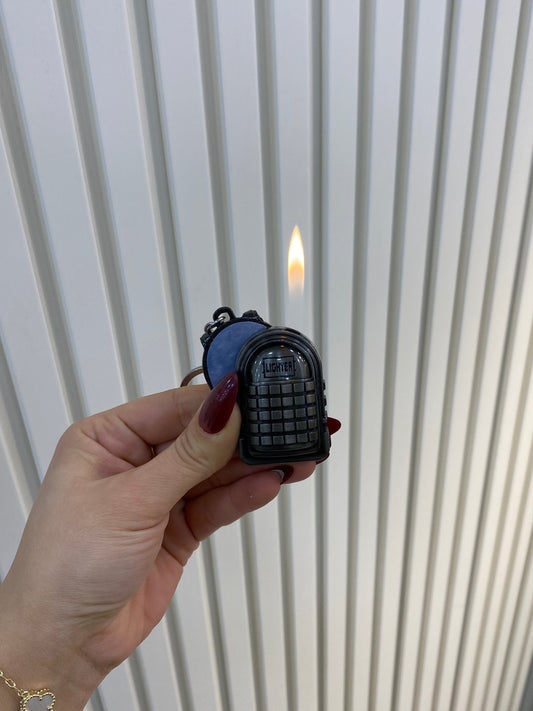 Pubg Model Sırt Çantası Şeklinde Gazlı Çakmak Anahtarlık 5600