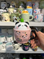 Panda Temalı Porselen Kupa