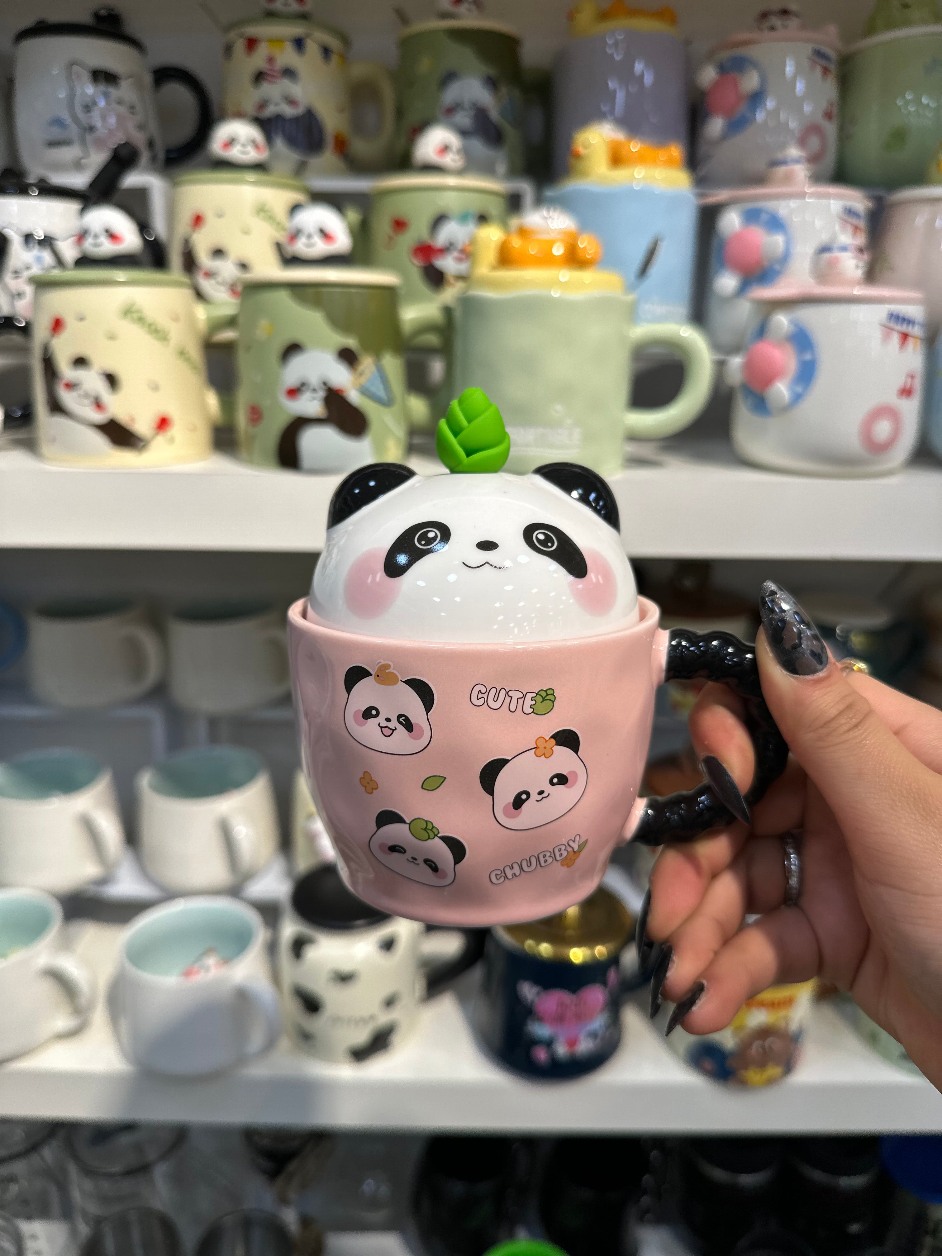 Panda Temalı Porselen Kupa