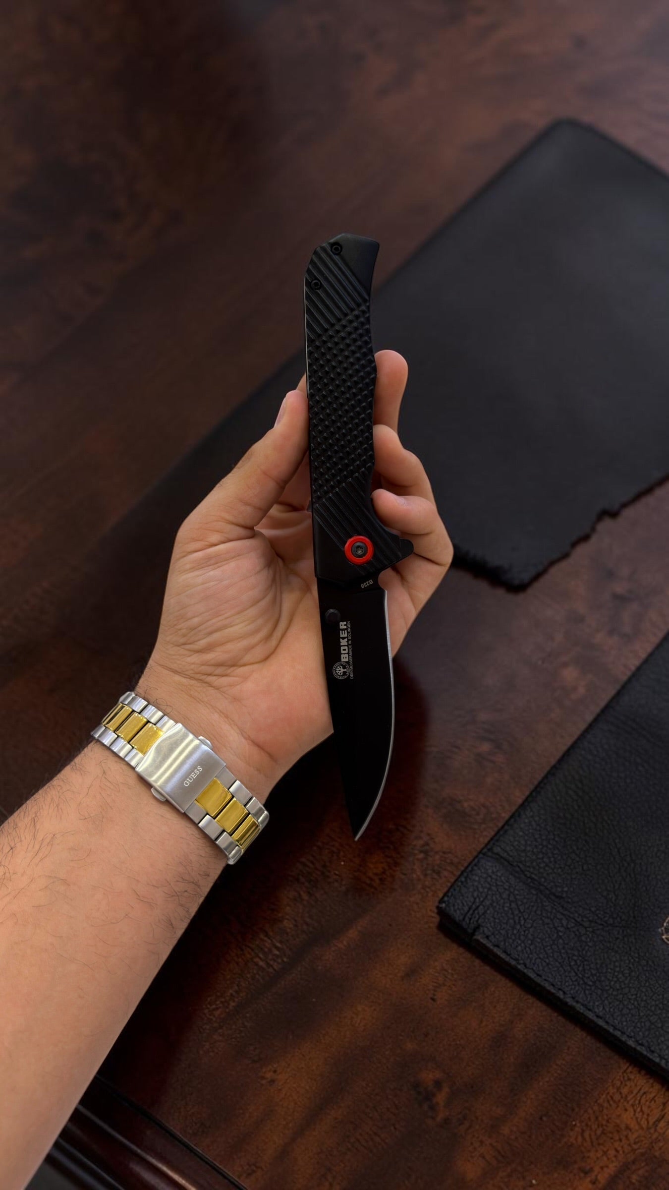 Böker Karbon Red G-10