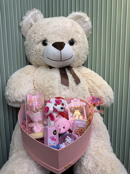 Büyük Boy Ayıcıklı Romantik Sevgili Kutusu