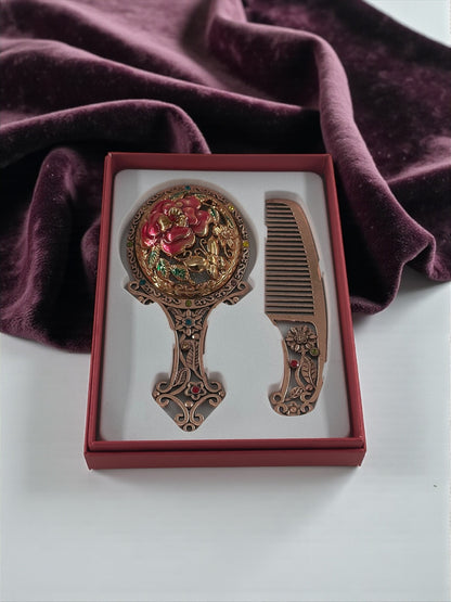 Vintage Taraklı Ayna Seti