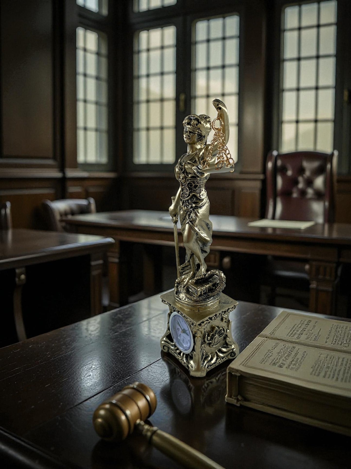 Saatli Adalet Terazisi Heykeli