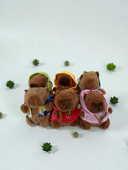 Mini Kapibara Peluş Anahtarlık