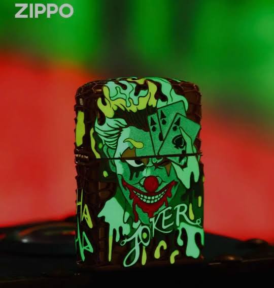 Palyaço Joker Figürlü Orjinal Limited Edition Asya Zipo