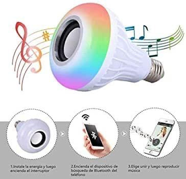 Bluetooth Hoparlörlü RGB LED Ampul