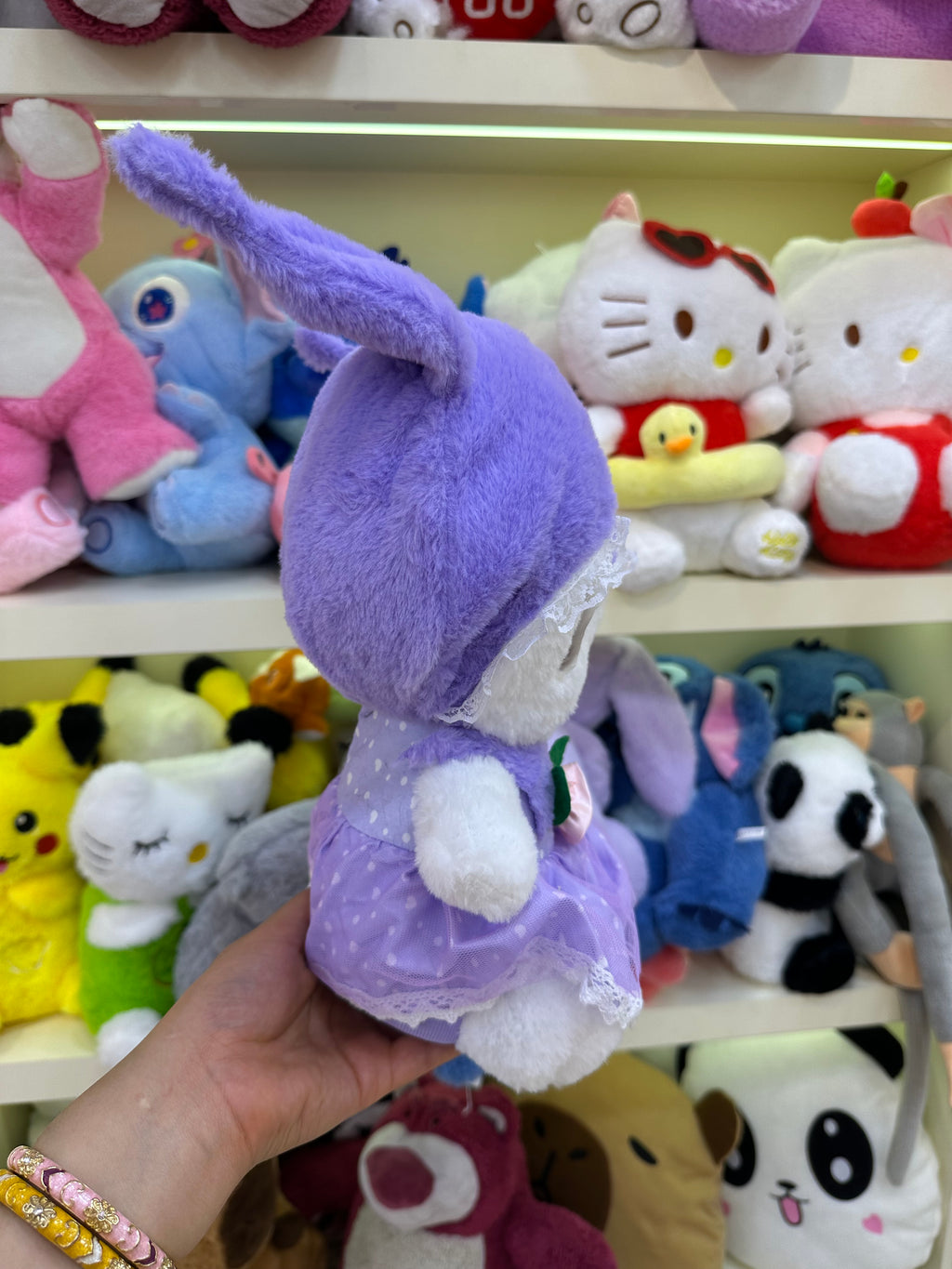 Çiçek kıyafetli kuromi Peluş