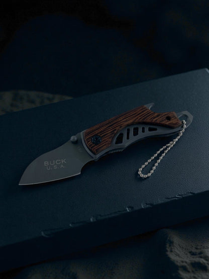 Buck USA Mini Taktik Ahşap Desenli Çakı