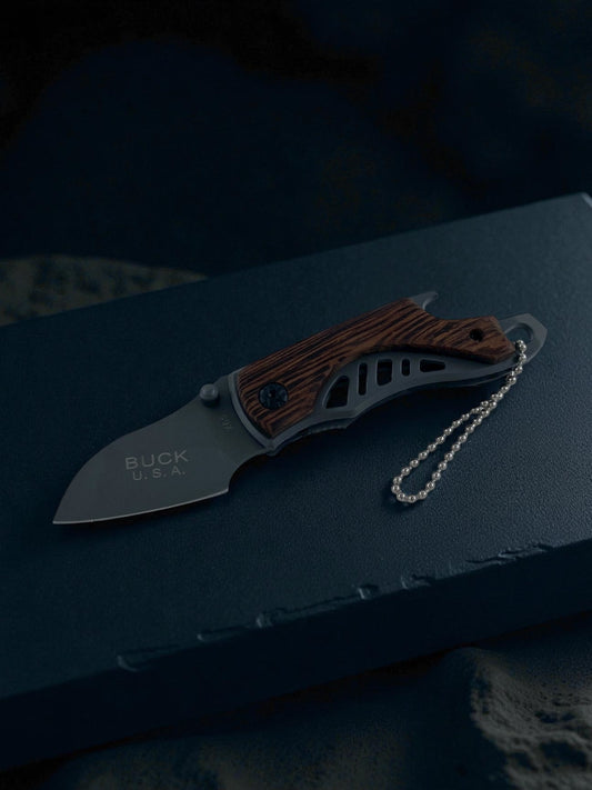 Buck USA Mini Taktik Ahşap Desenli Çakı