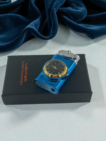 Saatli Lüx Pürmüzlü Gazlı Çakmak