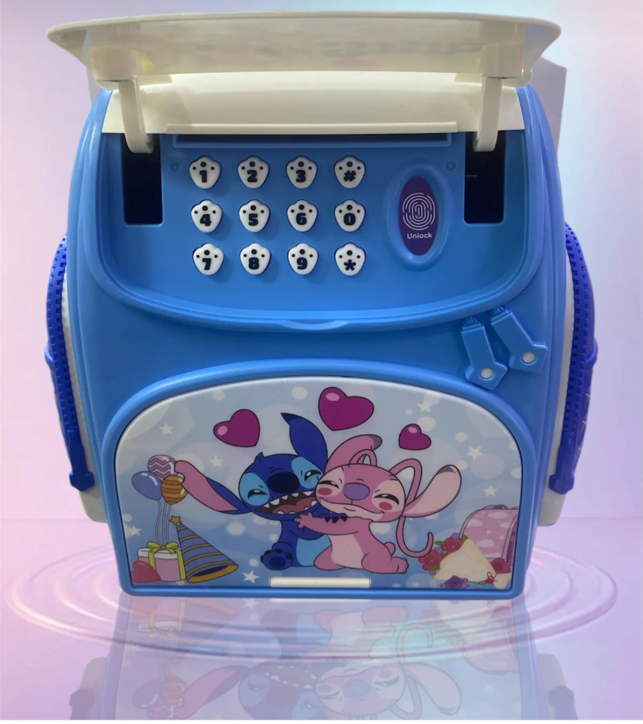 Stitch Karakter Şifreli Çanta Şeklinde Kasa Kumbara 3037