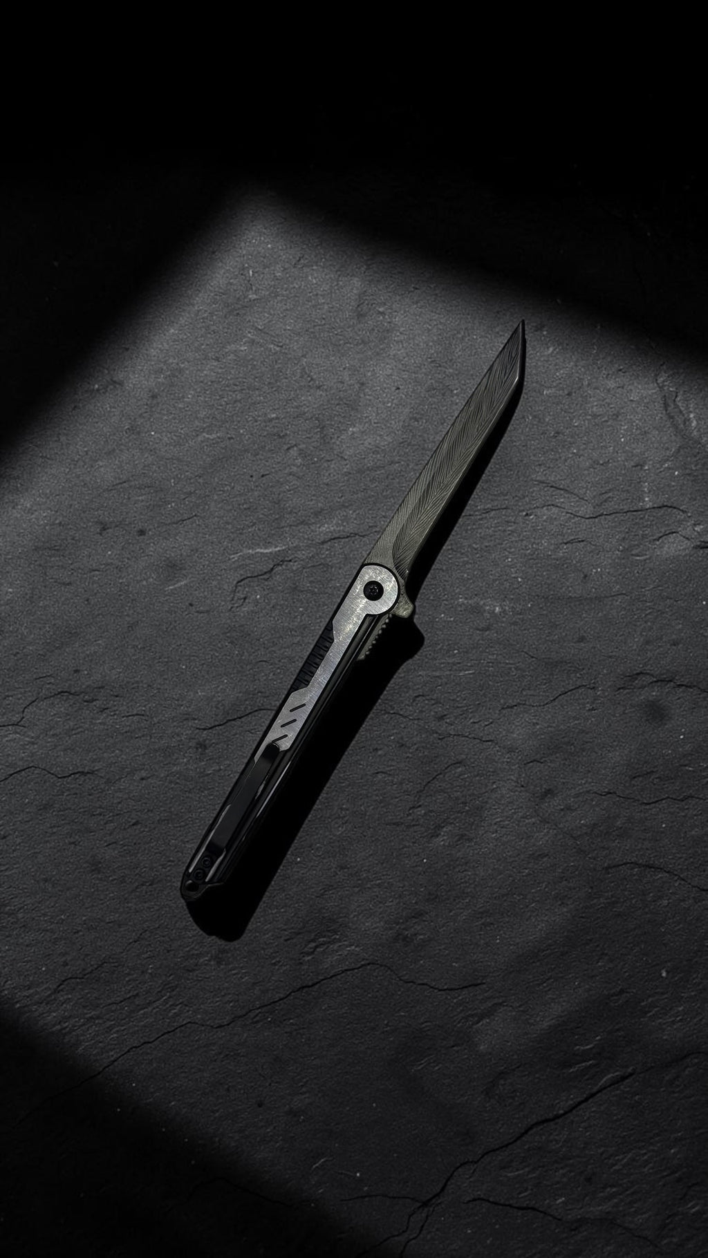 Damascus M390 Gümüş Çakı 8543