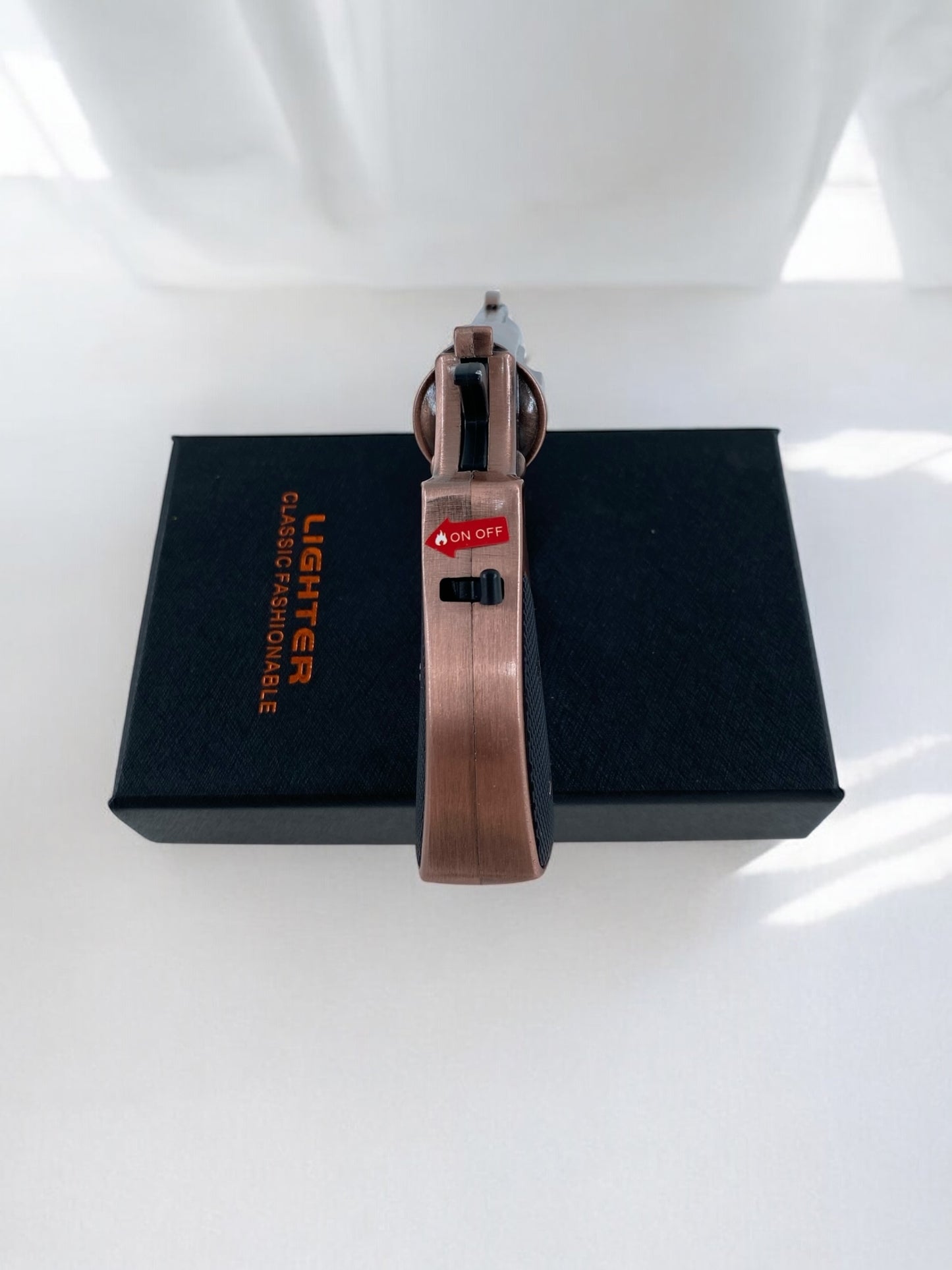 Çift Alevli Mini Toplu Tabanca Çakmak
