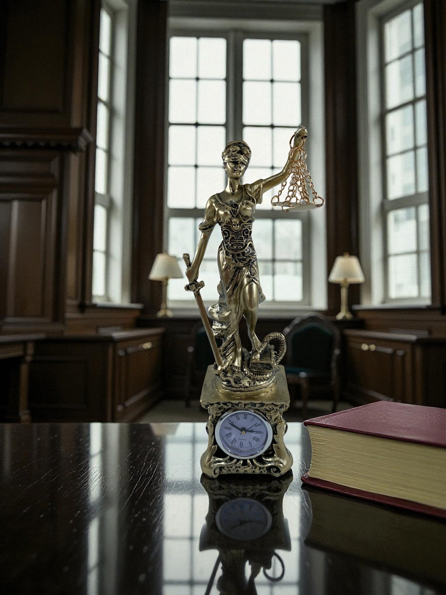 Saatli Adalet Terazisi Heykeli