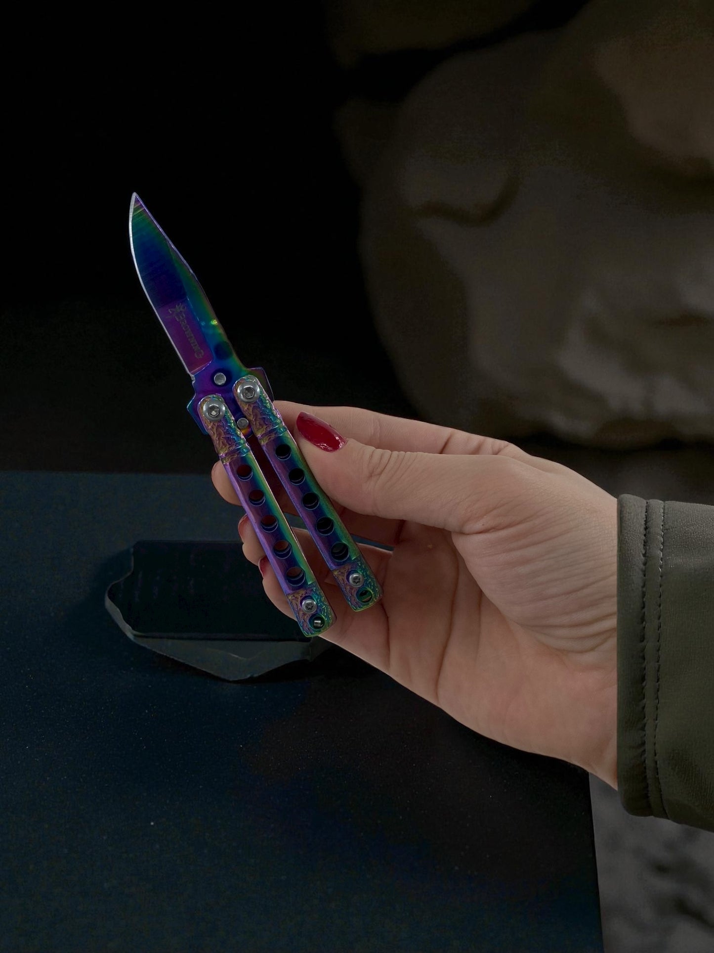 Kompakt Boy Metal Kelebek Çakı