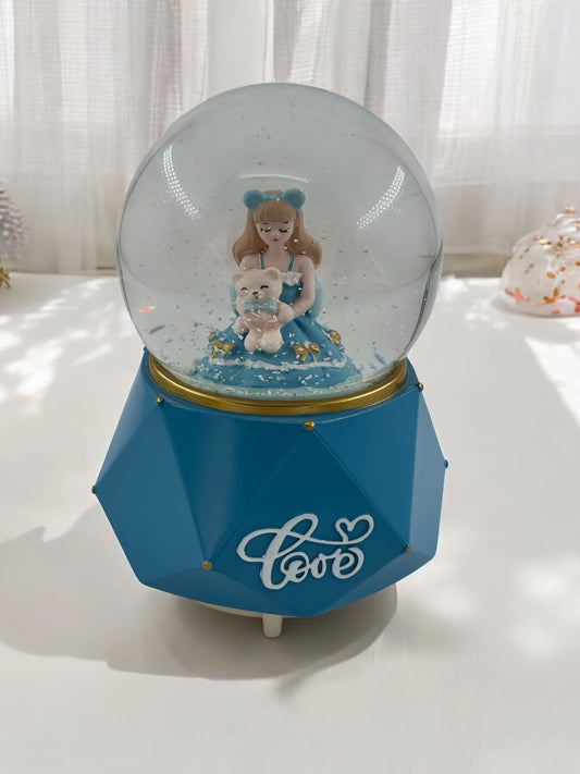 Prenses Temalı Büyük Boy Püskürtme Motorlu Kar Küresi 4-599