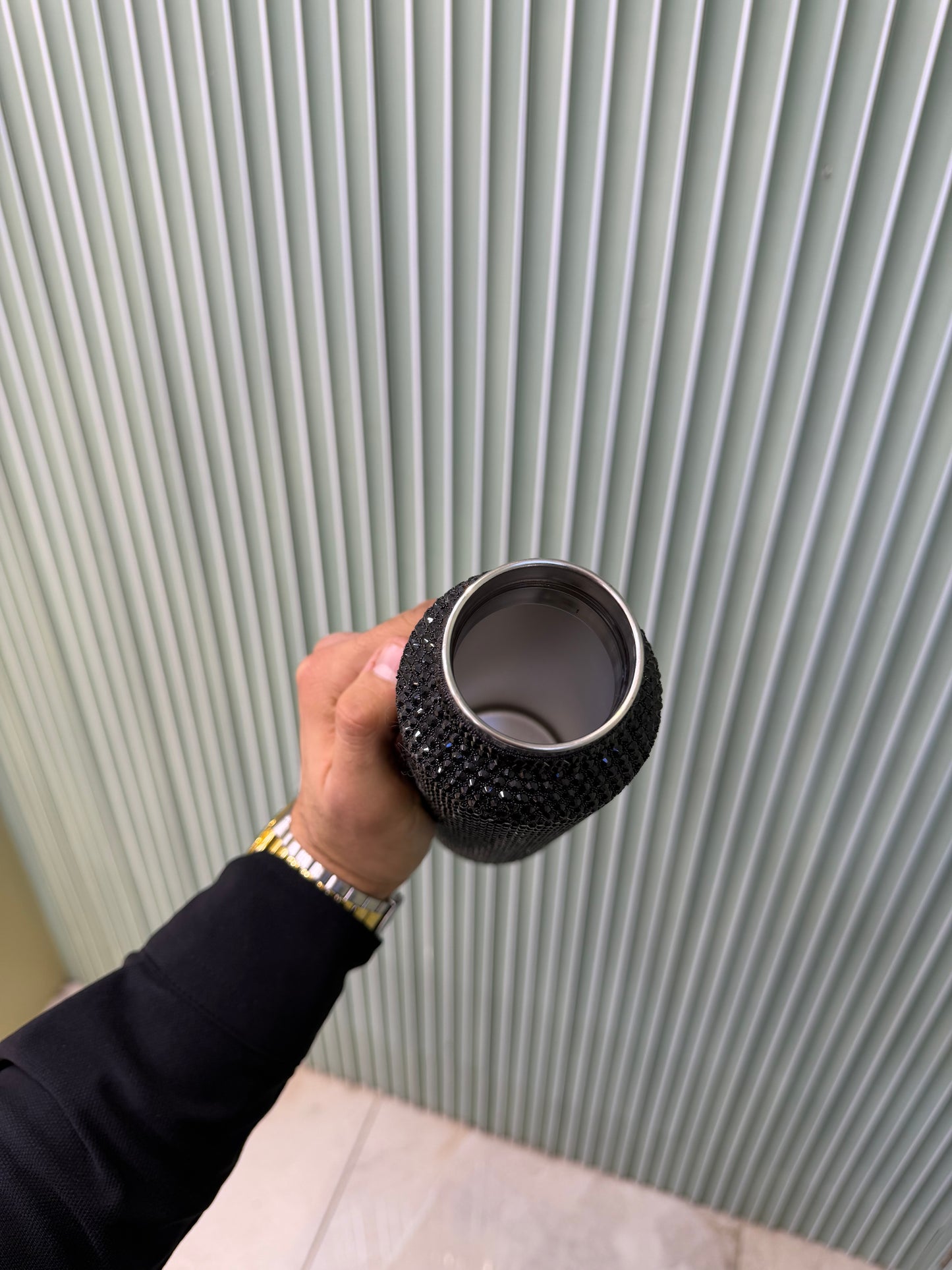 Bluetooth Hoparlörlü Taşlı Termos 500 ml