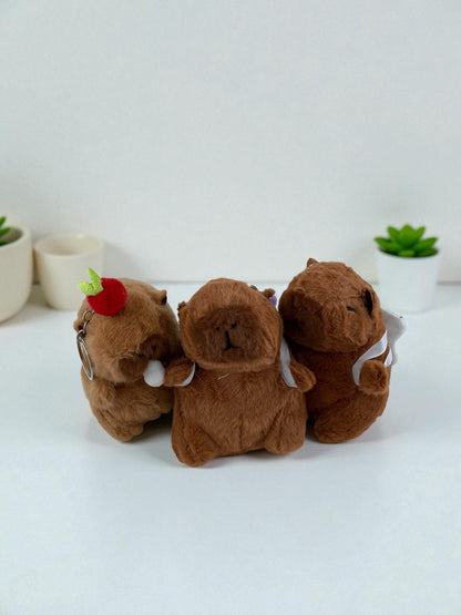 Mini Kapibara Peluş Anahtarlık