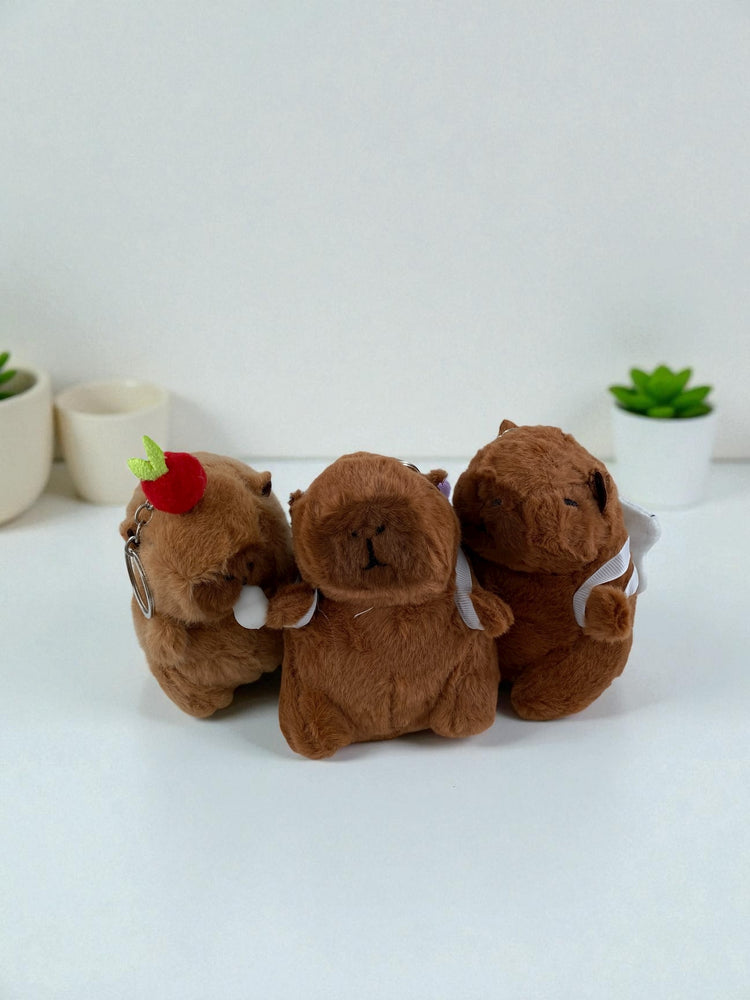 Mini Kapibara Peluş Anahtarlık