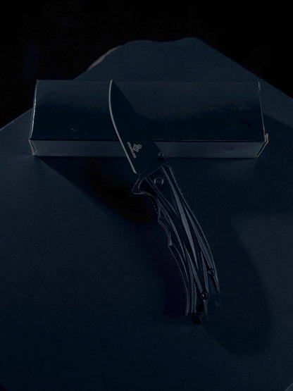 Mat Siyah Metal Gövdeli Katlanabilir Çakı