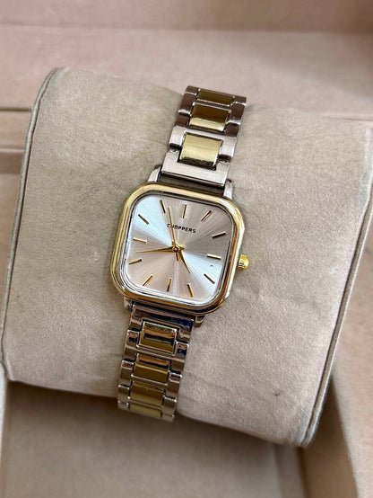 Kişiye Özel Kordonuna İsim Yazılır Kadın Saat Beyaz Altın-Gümüş