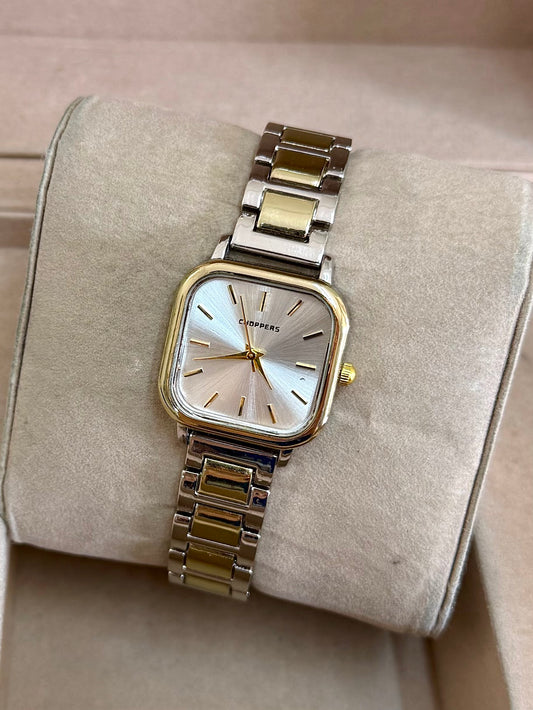 Kişiye Özel Kordonuna İsim Yazılır Kadın Saat Beyaz Altın-Gümüş