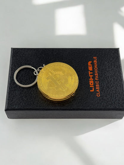 Bitcoin Şeklinde Gazlı Çakmak