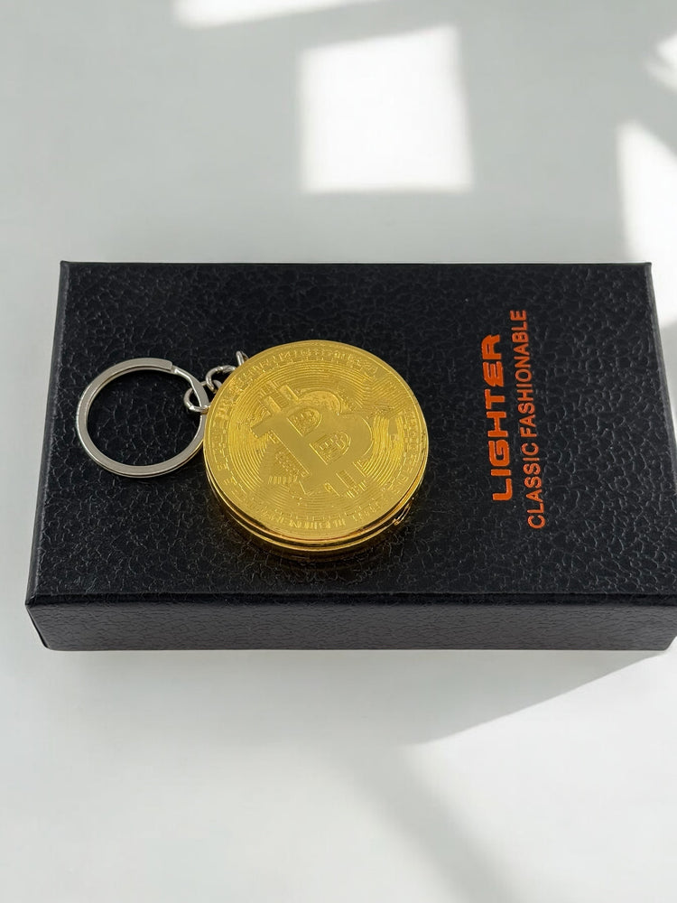 Bitcoin Şeklinde Gazlı Çakmak