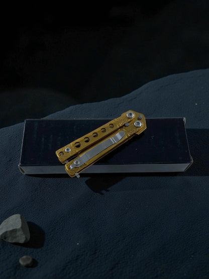 Kompakt Boy Metal Kelebek Çakı